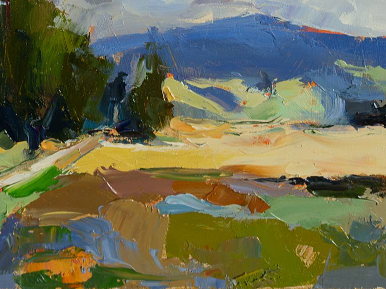 Original Impressionism Landscape Painting by Daria Zavadenko