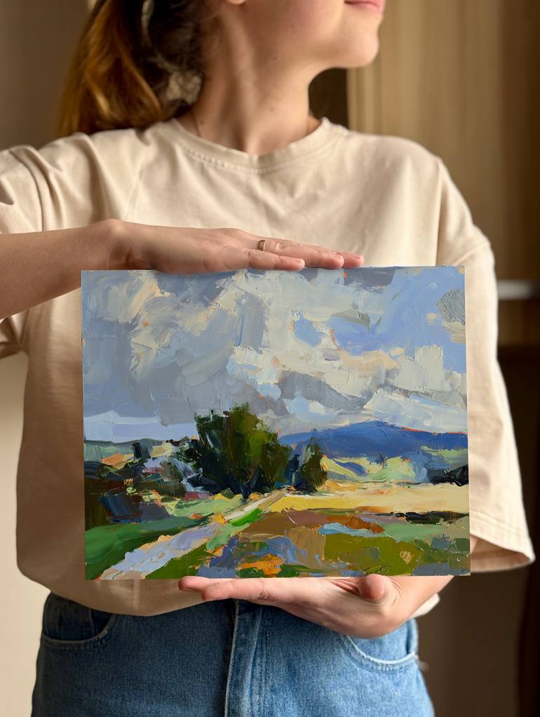 Original Impressionism Landscape Painting by Daria Zavadenko