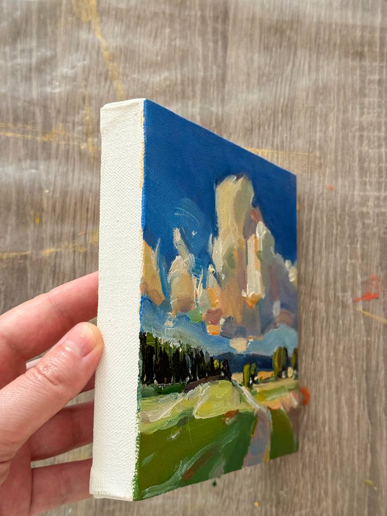 Original Impressionism Landscape Painting by Daria Zavadenko