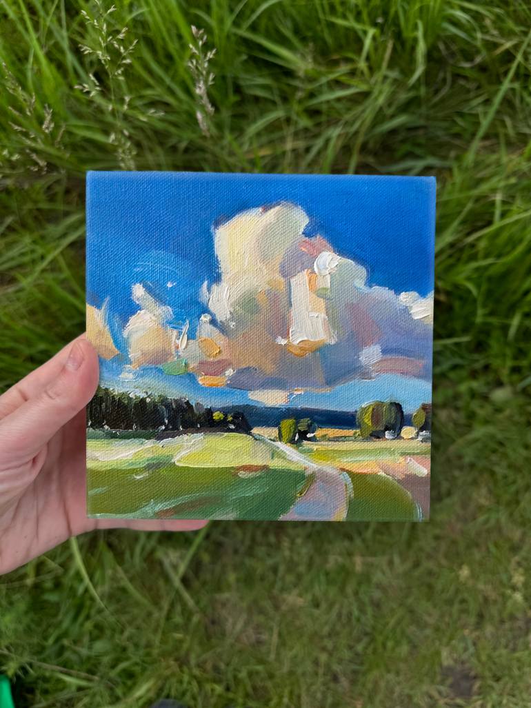 Original Impressionism Landscape Painting by Daria Zavadenko