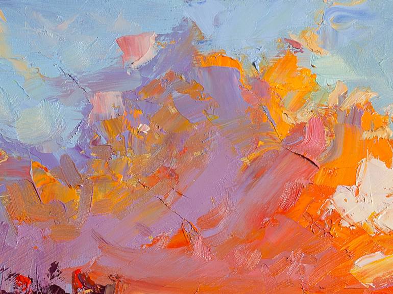 Original Impressionism Landscape Painting by Daria Zavadenko