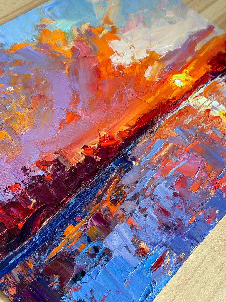 Original Impressionism Landscape Painting by Daria Zavadenko
