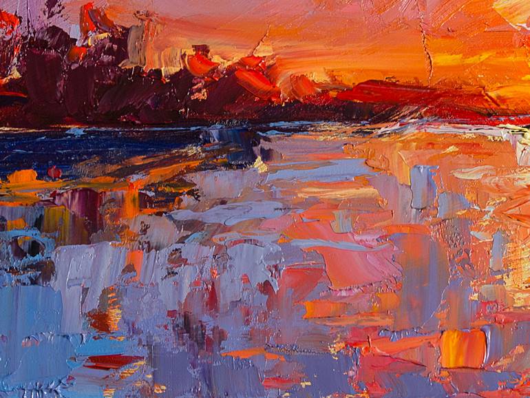 Original Impressionism Landscape Painting by Daria Zavadenko