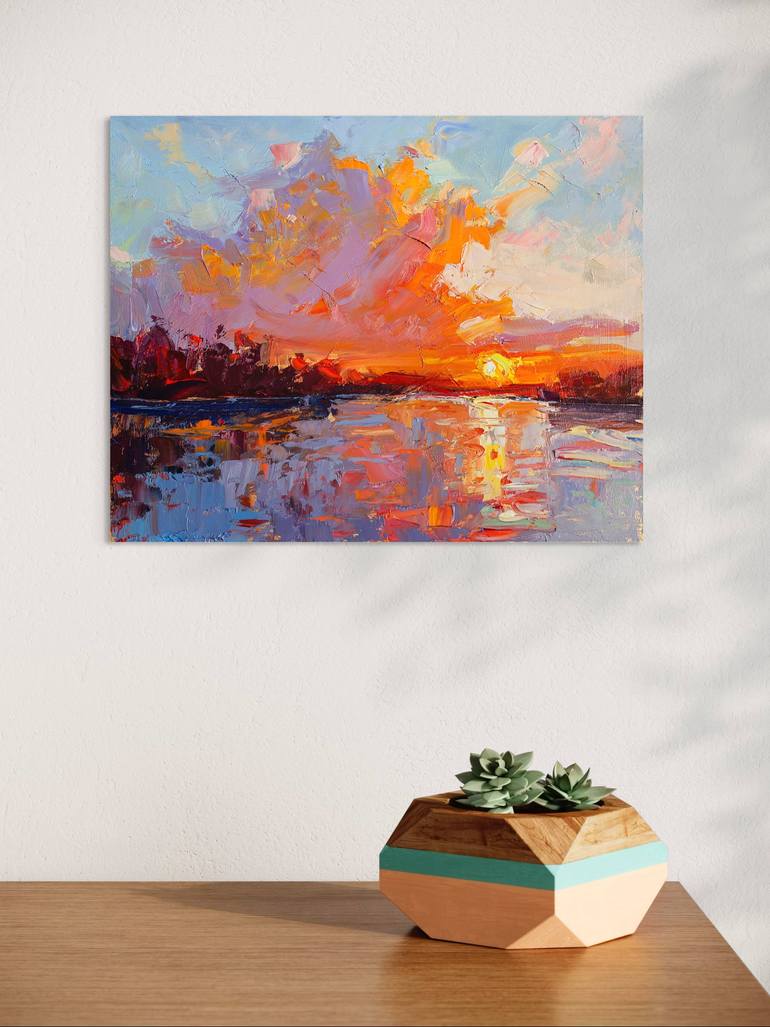 Original Impressionism Landscape Painting by Daria Zavadenko