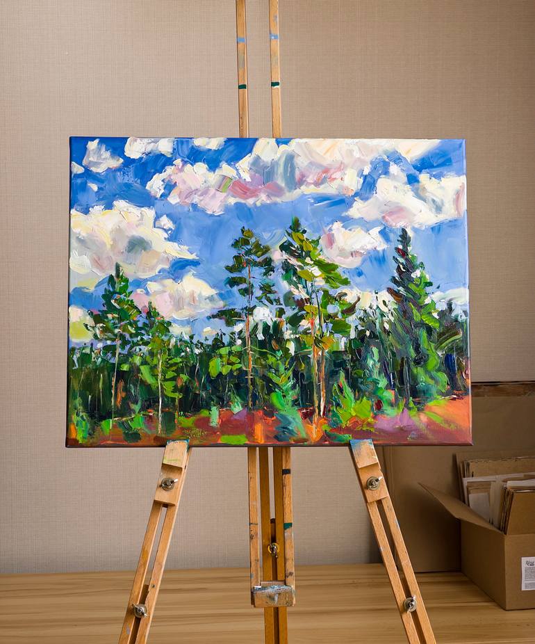 Original Impressionism Landscape Painting by Daria Zavadenko