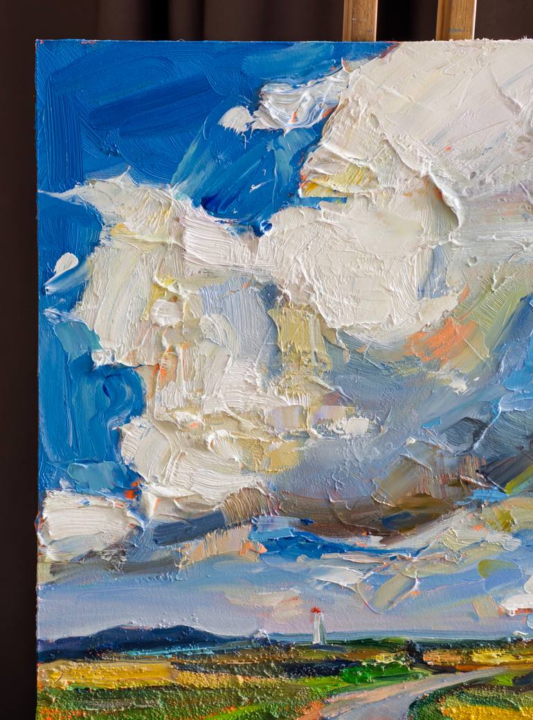 Original Abstract Landscape Painting by Daria Zavadenko