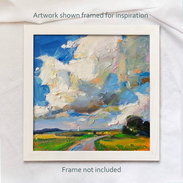 Original Abstract Landscape Painting by Daria Zavadenko