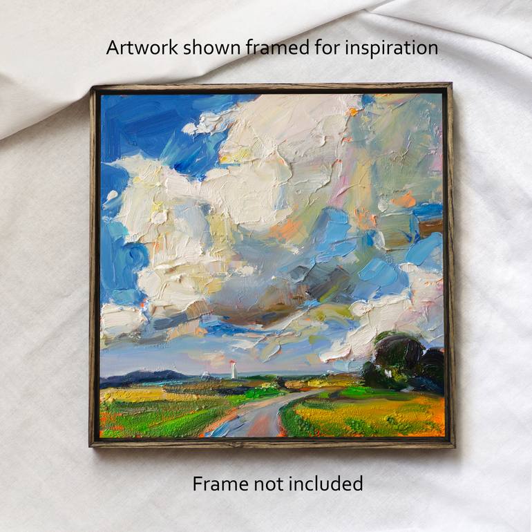 Original Abstract Landscape Painting by Daria Zavadenko