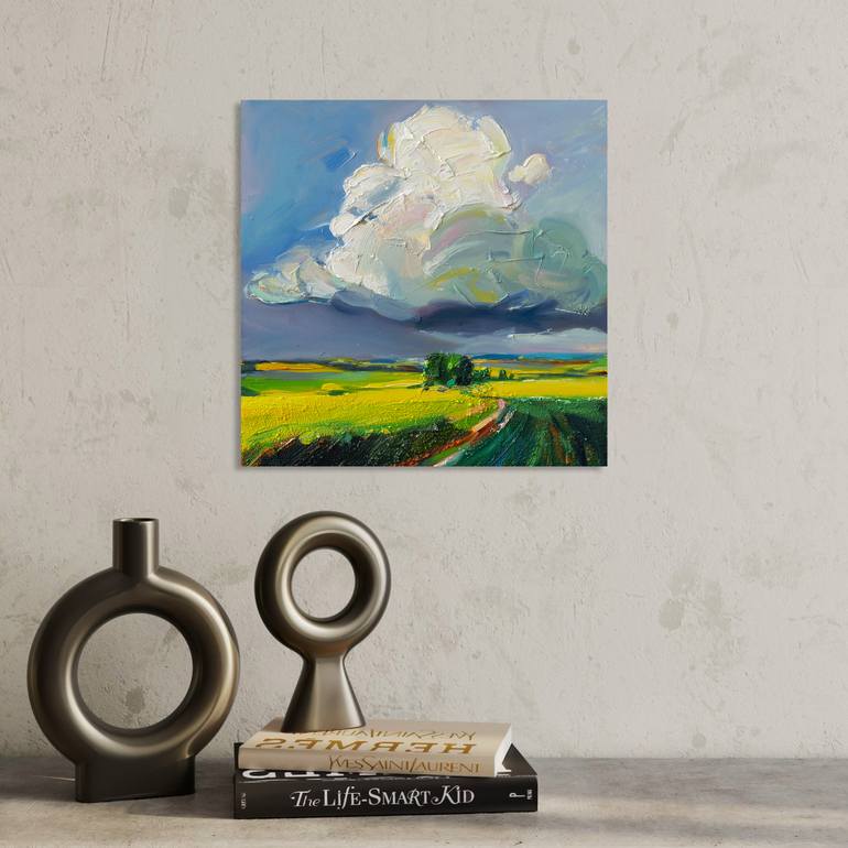 Original Abstract Landscape Painting by Daria Zavadenko