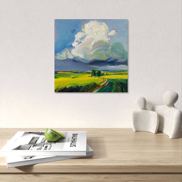 Original Abstract Landscape Painting by Daria Zavadenko
