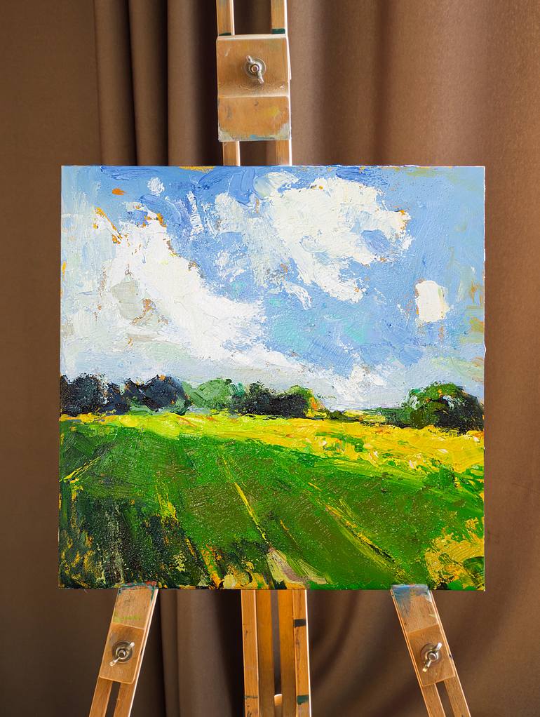 Original Abstract Landscape Painting by Daria Zavadenko