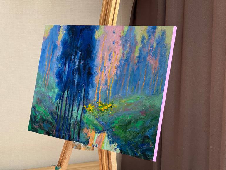 Original Abstract Landscape Painting by Daria Zavadenko