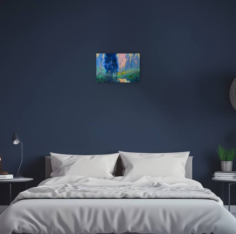 Original Abstract Landscape Painting by Daria Zavadenko