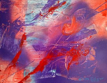 Original Abstract Expressionism Abstract Paintings by Elisa Schaar