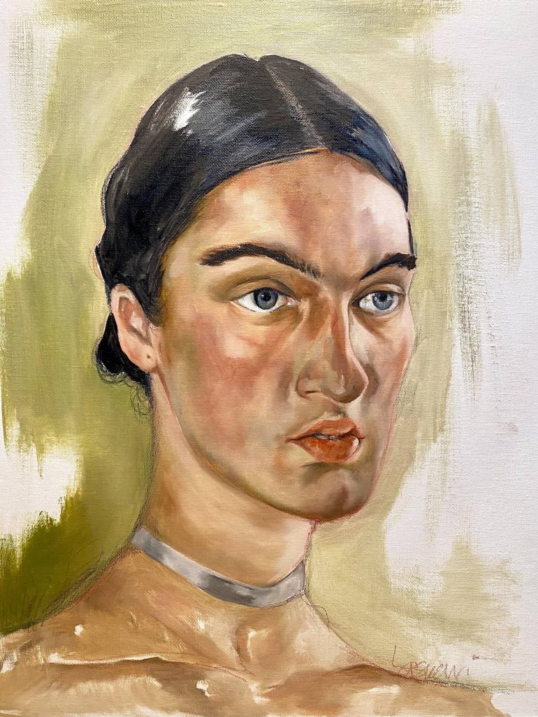Original Portraiture People Paintings by Sofia Laskari