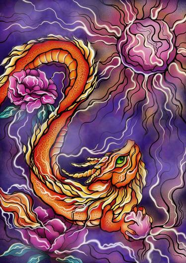 Original Abstract Animal Digital by Alina Neilande