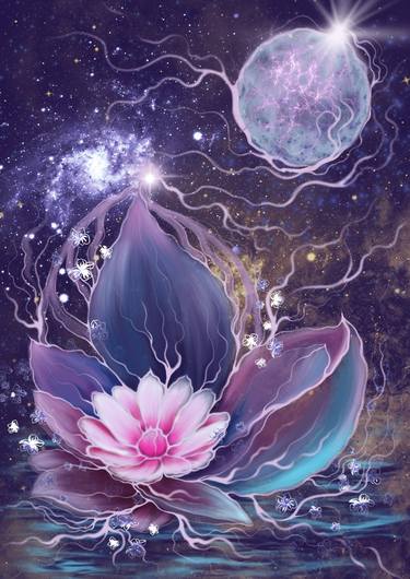 Original Digital Art Floral Digital by Alina Neilande