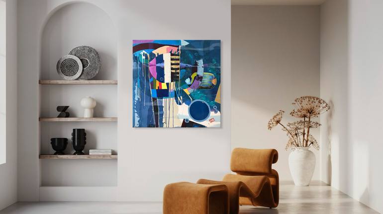 Original Abstract Expressionism Nature Painting by Mike Bezloska