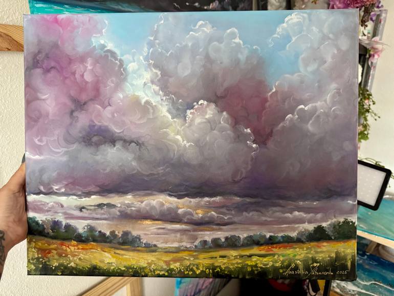Original Abstract Landscape Painting by Anastasiia Yatsunenko
