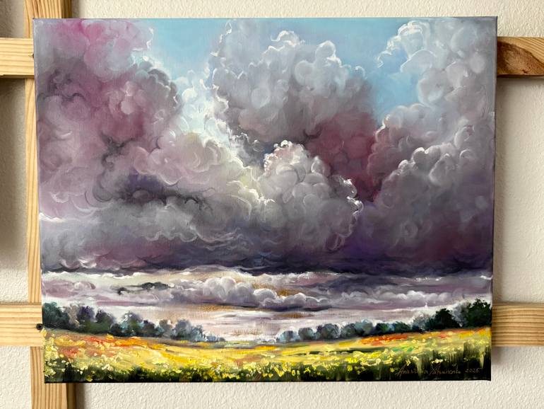 Original Abstract Landscape Painting by Anastasiia Yatsunenko