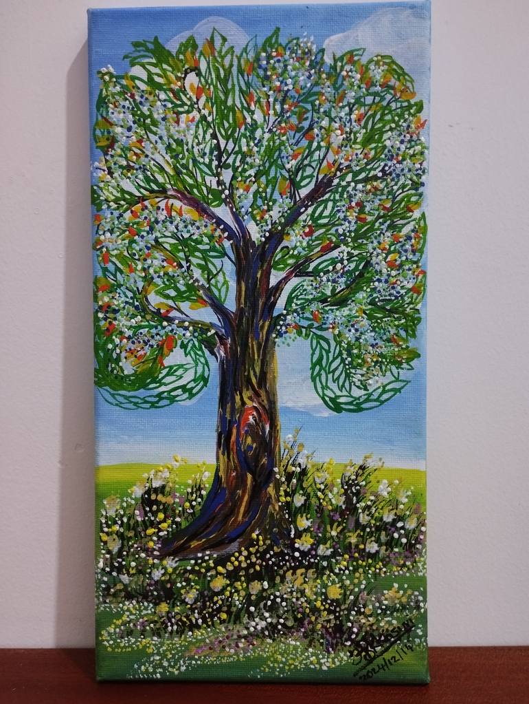 Original Symbolism Fantasy Painting by Kasuri Kanchanamala