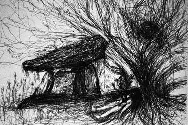 Original Abstract Expressionism Abstract Drawings by Nguyet Pham