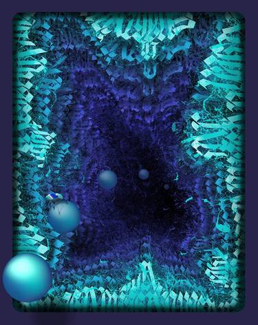 Original Abstract Calligraphy Digital by Izzy Izvne