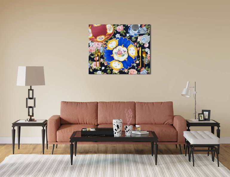 Original Art Deco Still Life Painting by Jeongeun Lee