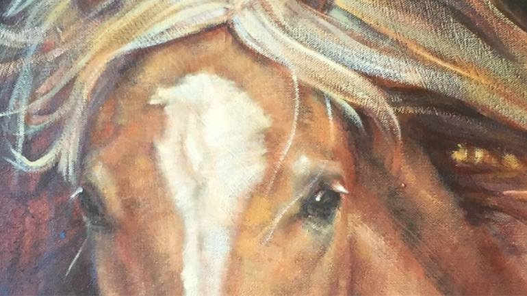 Original Abstract Expressionism Animal Mixed Media by Liliana Gomez