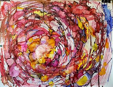 Original Artificial Intelligence Abstract Paintings by Christine Nelson
