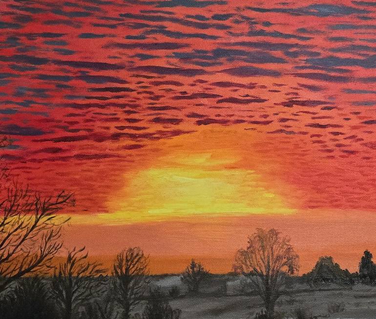 Original Impressionism Landscape Painting by Amir Shaban