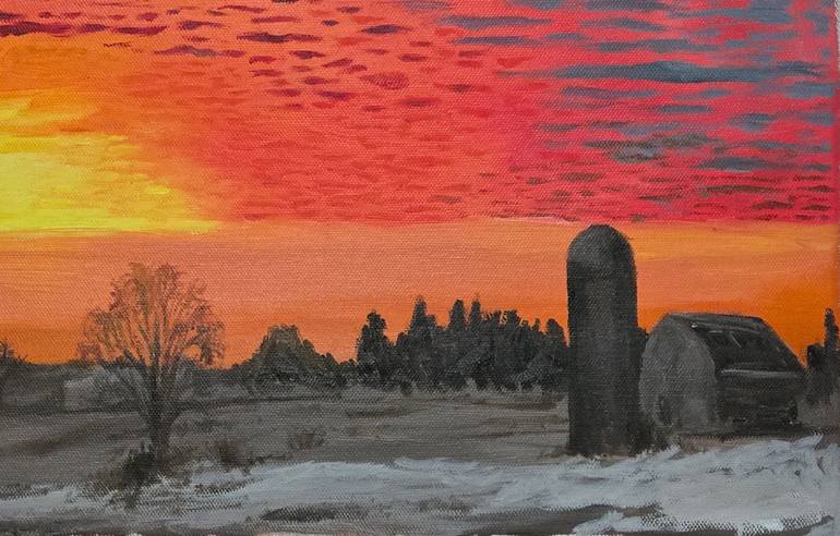 Original Impressionism Landscape Painting by Amir Shaban