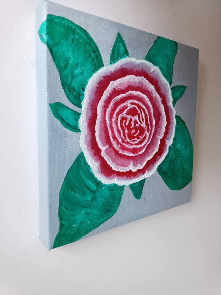 Original Abstract Garden Painting by Laura Bogatyreva