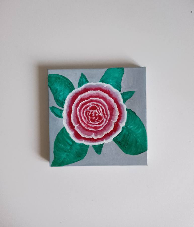 Original Abstract Garden Painting by Laura Bogatyreva