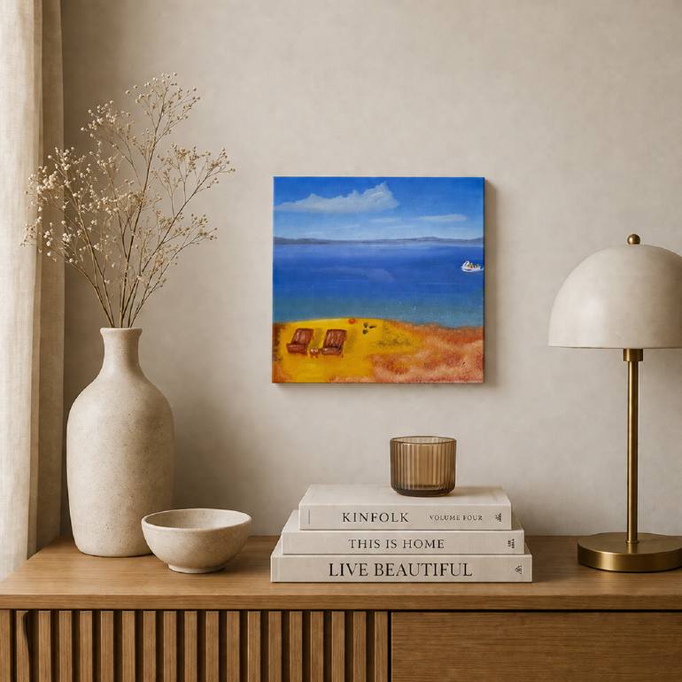 Original Expressionism Nature Painting by Laura Bogatyreva
