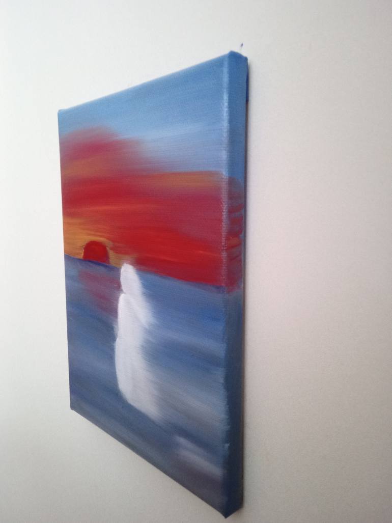 Original Expressionism Nature Painting by Laura Bogatyreva