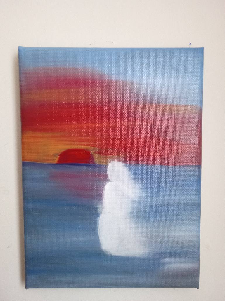 Original Expressionism Nature Painting by Laura Bogatyreva