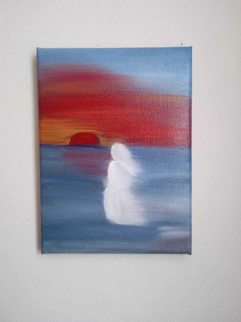 Original Expressionism Nature Painting by Laura Bogatyreva