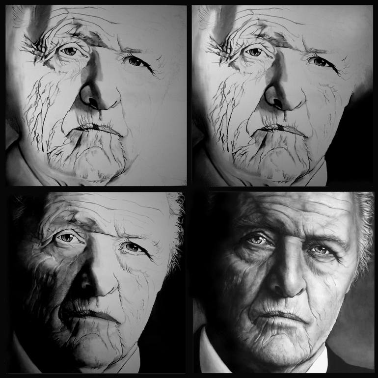 Original Portraiture People Painting by Saskia Vugts