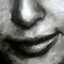Art detail face portrait close up Eva Mendes