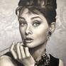 fine art portrait Audrey Hepburn | Saskia Vugts