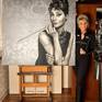 Saskia Vugts | Oil portrait Audrey Hepburn