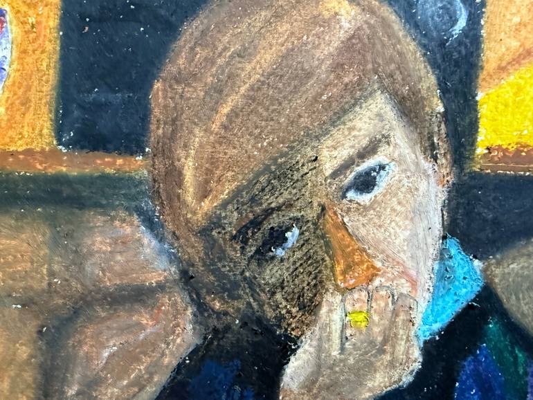 Original Portraiture People Drawing by Mikama Vonavi