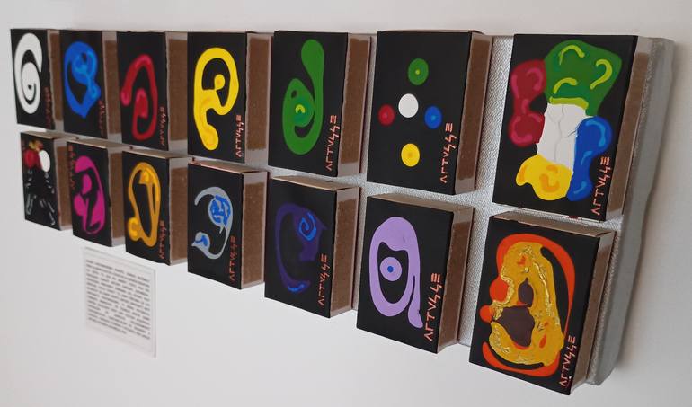 Original Abstract Expressionism Abstract Installation by Carlos Arturo Carvajal Castañeda