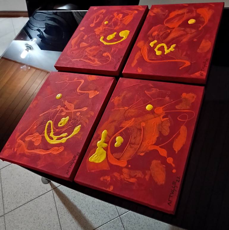 Original Abstract Expressionism Abstract Installation by Carlos Arturo Carvajal Castañeda