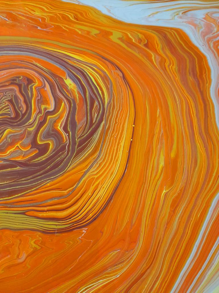 Original Art Deco Abstract Painting by Mir Ele