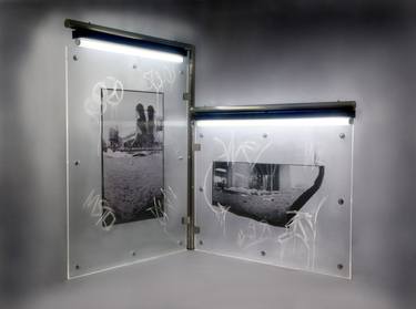 Original Contemporary Graffiti Mixed Media by Karen Brown