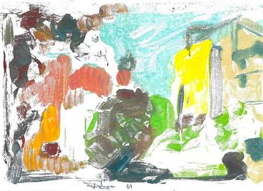 Original Abstract Architecture Paintings by Aleksandar Dolinga