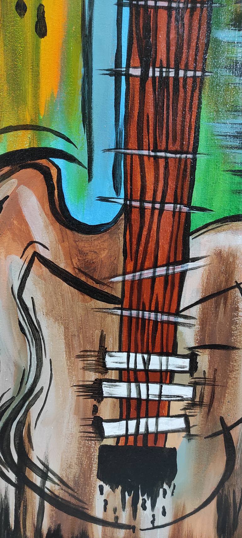 Original Pop Art Music Painting by Rabia Awais
