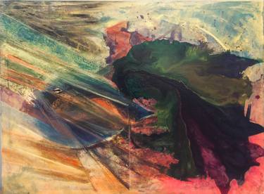 Original Abstract Expressionism Abstract Painting by Frans Aussems